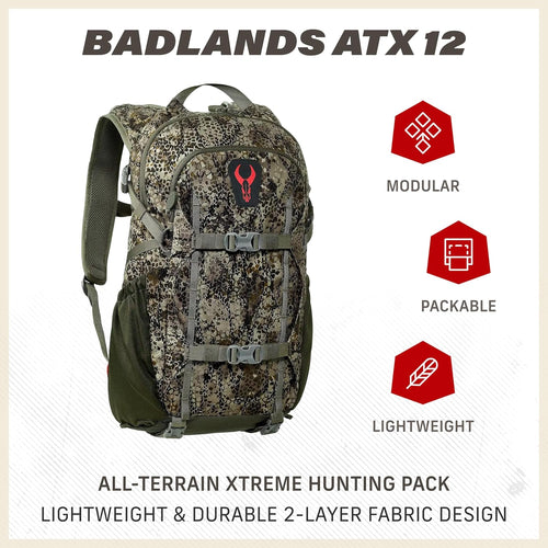 ATX 12 Hunting Pack - All-Terrain Xtreme Tactical Backpack, Lightweight, Water Resistant, Approach OG