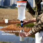 Upgrade Water Bag 2L Compatible with Sawyer Squeeze Water Filter, Durable TPU Material, BPA & PVC Free Squeeze Pouch, Collapsible Hydration Canteens for Camping Hiking Cycling (1 Pc)