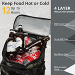 26 Qt. Tactical Insulated Leak-Proof Waterproof Heavy Duty Backpack Cooler for Outdoor Camping Hiking Beach