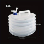 5/10/15L Portable Collapsible Bucket Emergency Water Storage Collapsible Tank Outdoor Camping Hiking Vehicle