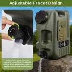 5 Gallon Camping Water Jug with Spigot, Water Container BPA Free Water Storage with Tool Bag, Portable Water Tank Emergency Water Storage for Hiking, Camping, Picnic, Home Use