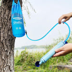 Gravity-Fed Water Bag for Sawyer Survival Water Filter Straw, 1.5 Gal Large Gravity Water Bladder Compatible with Lifestraw and Other Water Filter Straw, Foldable, Bpa-Free (6L)