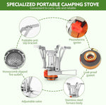 Portable Camping Stove Backpacking Stove, Specialized Camping Stove with Piezo Ignition Stable Support Wind-Resistance, Camp Stove for Camping Hiking&Outdoor Adventure Cooking