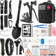 Survival Kit and First Aid Kit, 138 Pcs Survival Gear and Equipment with Molle Pouch, Camping Accessories, Gifts for Men Women Outdoor Fishing Hunting Camping
