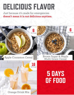 Prepper Pack Bucket - 52 Servings Emergency Food Supply, Survival Kit, Protein Meals, Dehydrated & Freeze Dried Food, Ready to Eat Camping Essentials, up to 25 Year Shelf Stable Life