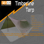 Timberline Desert Tan Tarp: Waterproof Camping Tarp for Hunting, Glassing, Hammock Rain Fly, Ultralight Backpacking Gear Sun Shelter & Heavy Duty Outdoor Protection
