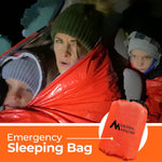 Emergency Sleeping Bag ? Ultralight, Waterproof Mylar Thermal Bivy Sack Tent for Hiking, Bug-Out Bags, Survival Kits