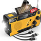 Hand Crank NOAA Emergency Radio - 3 Cables