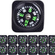 15Pcs Slip-On Wrist Compass Hard Shell Liquid Filled Mini Small Button Compass Paracord Bracelet for Outdoor Hiking Survival Wrist Watch Band 3/4