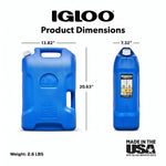 6 Gallon Camping Water Storage Container, Blue