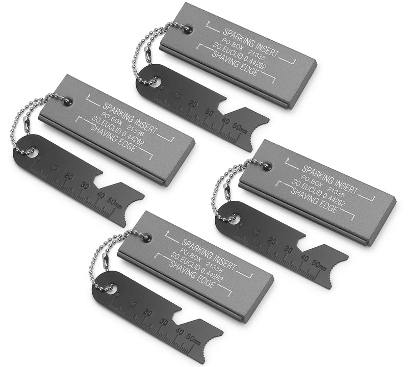 Fire Starter Magnesium Flint Tools Waterproof Emergency Matches, 4 Pack