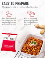 Emergency Food Supply - 104 Servings Variety Pack Bucket, Protein Meals, Dehydrated & Freeze Dried Food for Backpacking, Camping Essentials & Prepping Supplies, up to 25 Year Shelf Life
