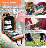 First Aid Backpack Empty,First Aid Medical Backpack,Ems EMT First Aid Bag Empty,Emergency Bag,Trauma Bag for Camping,Hiking,Outdoor Travel