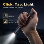 Rechargeable Pen Light, Dual Power Flashlight with USB-C Charging or AAA Backup, Pocket Pen Light for Inspection, Work & Everyday Use