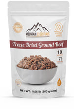 Freeze-Dried Ground Beef – Pre-Cooked and Ready-To-Eat Hamburger Meat | Everyday Meal Prep, Emergency Food Supply, Camping and Survival Food | 10 Servings per Pouch | Made in USA | 7-Year Shelf Life | Pack of 1