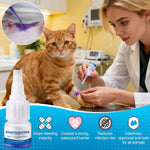 Veterinary Surgical Skin Glue, Strong Surgical Adhesive with 10 Precise Applicators, Blue Tinted Fast Acting Waterproof Wound Closure for Pets Dogs Cats, Pain Free & Stress Free(1 Pack,3Ml)