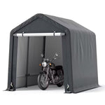 6.5 Ft. X 8 Ft. Gray Portable Outdoor Storage Shelter