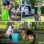 12V Camping Shower Portable - High Pressure Outdoor USB Rechargeable Camping Shower - Kit with 9 Gallon Water Bag - Van Life RV Beach Hiking Dog Washing