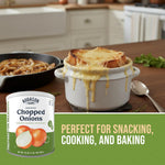 Dehydrated Chopped Onions Emergency Food Supply, 130 Servings, 25 Year Shelf Life, Great for Cooking and Baking - Dehydrated Meals, Survival Food Camping Essentials Can