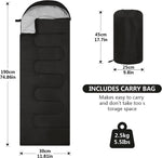 Sleeping Bags, Lightweight Camping Sleeping Bag for Adults, Kids, Hiking, Outdoor, Travel, Cold Weather & Warm