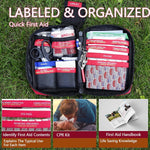 Compact First Aid Kit for Emergency - Basic Emergency Kit for Dorm,Hiking, Backpacking, Camping, Traveling, and Cycling -Small First Aid Kits