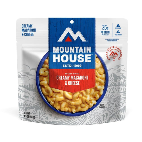 Creamy Macaroni & Cheese Freeze Dried Backpacking & Camping Food 6-Pack