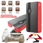 Emergency Power Starter, 20000 Mah Car Jump Starter Battery Power Bank, Vehicle Emergency Starting Booster for Car Boat Truck, Red