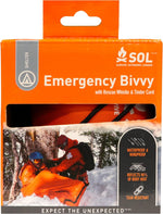 Survive Outdoors Longer 90% Emergency Bivvy - Comes with Survival Whistle & Tinder Paracord Drawstring - Add to Emergency Kit & Hiking Gear - Waterproof, Windproof & Tear-Resistant