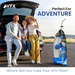 VFX All-In-One Portable Water Filter ? Survival Water Purifier for Camping, Hiking, Backpacking, and Emergency Preparedness with Gravity System