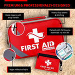 Survival First Aid Kit for Home/Business, Camping Survival Kits | Mini Travel First Aid Kit | Camping Equipment | Small Kits for Car | Outdoor Emergency Survivals Pack - 250Pcs