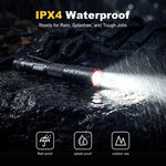 Rechargeable Pen Light, Dual Power Flashlight with USB-C Charging or AAA Backup, Pocket Pen Light for Inspection, Work & Everyday Use