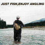 Fishing Backpack Tackle Sling Bag -Lightweight Sling Tackle Storage Bag- Fishing Backpack with Rod Holder Gifts for Men