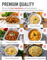 Emergency Food Supply - 120 Servings Favorites Sample Bucket, Survival Food Kit, Freeze Dried Prepper Food & Dehydrated Meals for Camping Essentials & Backpacking, up to 25 Year Shelf Life