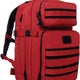 Fast Mover Tactical Backpack - Outdoor Hiking Pack for EDC Essential Gear (Red)