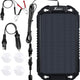 Car Battery Trickle Charger & Maintainer 12Volt 8W Solar Panel Power Charger Kit Portable Waterproof for Automotive RV Marine Boat Truck Motorcycle Trailer Tractor Powersports Snowmobile
