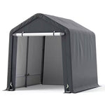 6.5 Ft. X 8 Ft. Gray Portable Outdoor Storage Shelter