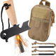 Fire Starter Survival Tool, Fire Starter Kit Includes Magnesium Rod, Steel Striker, 2 Pcs Wick Hemp Rope and Multifunctional Outdoor Bag, Fire Starters for Campfires Hiking Survival Training Gift
