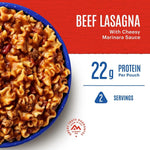 Beef Lasagna Freeze-Dried Food for Camping, 12 Servings, 30-Year Shelf-Life