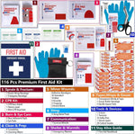 Compact First Aid Kit for Emergency - Basic Emergency Kit for Dorm,Hiking, Backpacking, Camping, Traveling, and Cycling -Small First Aid Kits