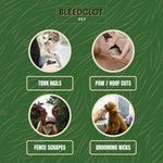 First Aid Blood Clotting Powder | the Best for All Animals to Stop Bleeding, Guaranteed | for Minor Cuts and Severe Arterial Bleeding | from the Makers of Bleedstop (4 Pouches (0.5 Oz))
