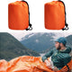 2 Pack Emergency Sleeping Bag, Mylar Emergency Blanket, Waterproof Lightweight Survival Shelter Blanket, Portable Survival Thermal Bivy Sack for Outdoor Camping Hiking Adventure