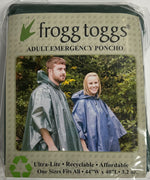 (2 Pack)  Adult Emergency Poncho, Lightweight & Breathable Raincoat, One-Size