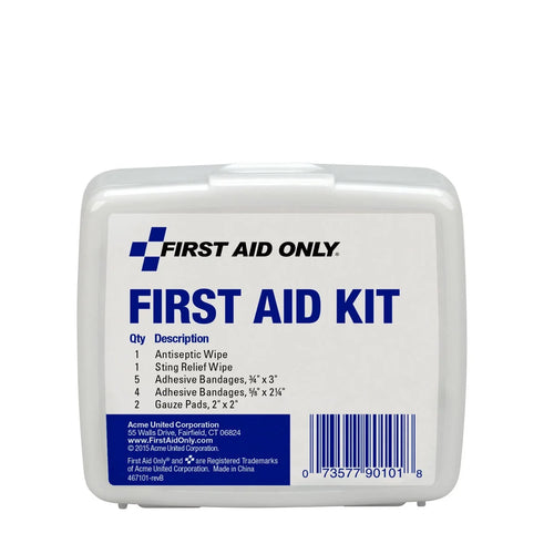 Personal First Aid Kit, Plastic Case, 13 Pc