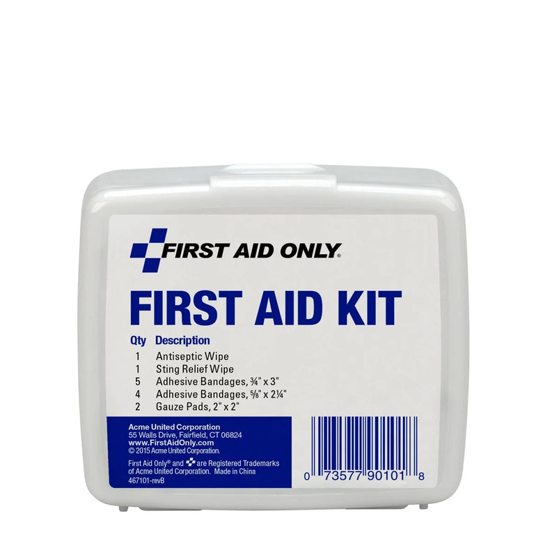 Personal First Aid Kit, Plastic Case, 13 Pc