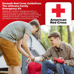 First My Family All-In-One Premium 1-Person, 72-Hour Bug Out Bag for Earthquakes, Floods, Tsunamis and Other Emergencies and Disasters. Be Safe, Be Prepared.