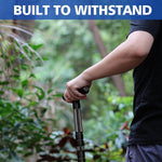 G2 Tactical Hiking Stick, Heavy-Duty 6-8 Section Adjustable Walking Staff for Men Women, Aerospace Aluminum Trekking Poles with Multi-Tool for Camping Wading Self Defense Overlanding