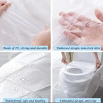 10-50 PCS Disposable Toilet Seat Hotel Plastic Waterproof Toilet Cover Seat Cushion Paper Toilet Seat Cover Travel Supplies