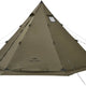 Ranch Fire Teepee Tent, Cold Weather Winter Hot Tent with Stove Jack, 4-6 Person Waterproof Windproof 4 Season Tents for Camping