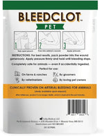 First Aid Blood Clotting Powder | the Best for All Animals to Stop Bleeding, Guaranteed | for Minor Cuts and Severe Arterial Bleeding | from the Makers of Bleedstop (4 Pouches (0.5 Oz))