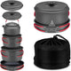 Compact Camping Cookware Set with Carry Bag